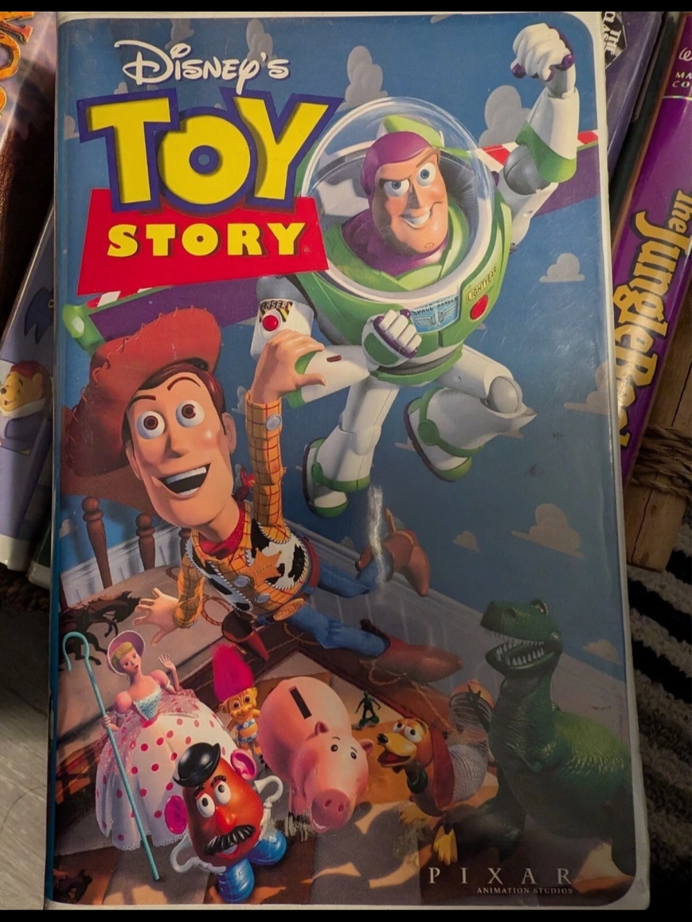 Disney Toy Story VHS- Blue, Green, Red, Yellow